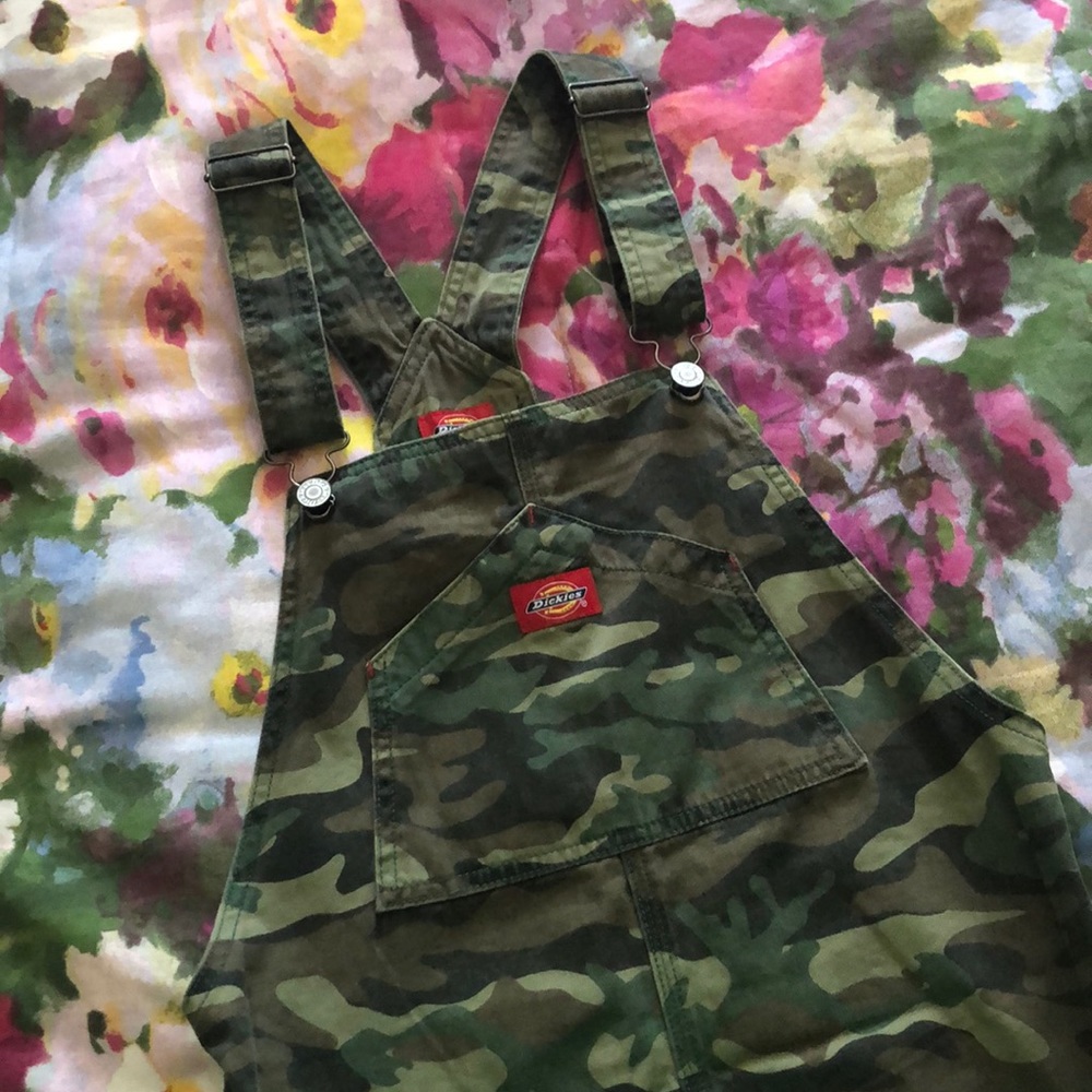 Dickies Camo Dungaree Dress (Small)